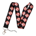 thumbnail image 1 of Ghostbusters Movie Logo Repeat Design Lanyard ID Holder Keychain, 1 of 1