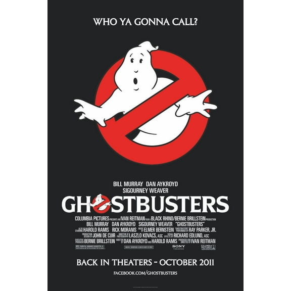 Ghostbusters Movie Poster Reprint 27Inx40In for any room 27x40 Multi-Color Square Adults Best Posters