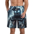 thumbnail image 1 of Ghostbusters Movie Stay Puft Men's Beach Shorts Swim Trunks Casual Quick Dry Board Shorts Swimwear with Mesh Lined and Pockets, 1 of 8