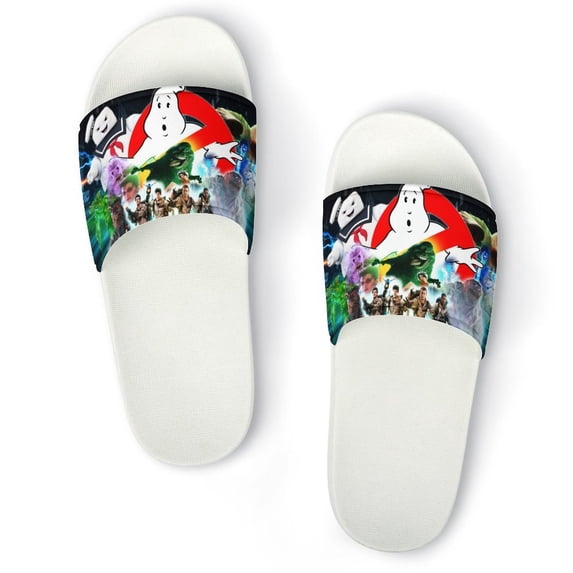 Ghostbusters Movie Unisex Slippers Summer Beach Slippers Casual Non Slip Comfortable Slide Sandals Home Slippers For Men Women