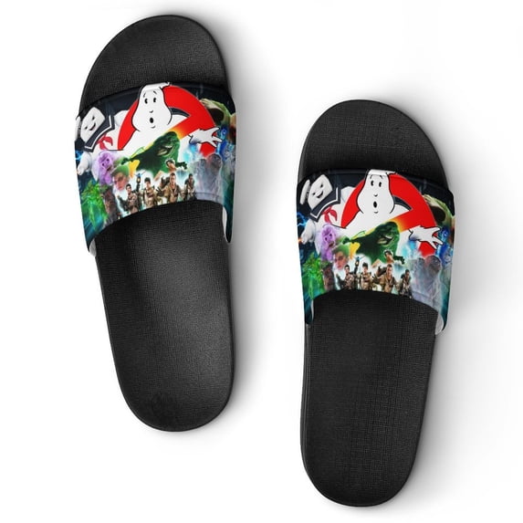 Ghostbusters Movie Unisex Slippers Summer Beach Slippers Casual Non Slip Comfortable Slide Sandals Home Slippers For Men Women