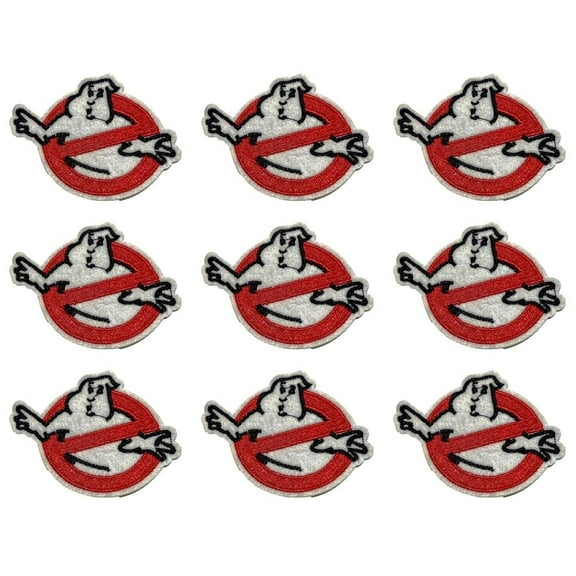Ghostbusters No Ghost Iron on Patch Set of 9 Patches
