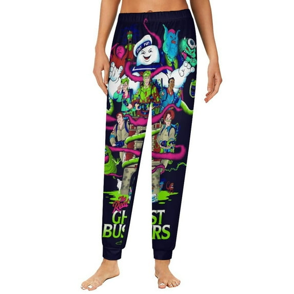Ghostbusters Pajama Bottoms for Women Novelty Lounge Daily Cozy Soft Sleep Pajamas Pants Long Sleepwear