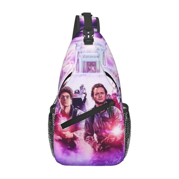 Ghostbusters Poster Sling Bag Crossbody Backpack Chest Bags Diagonally Travel Daypack For Women Men Adults Teen