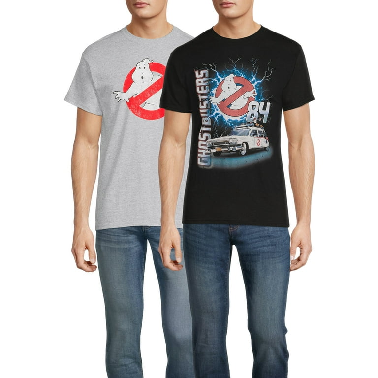 Ghostbusters Retro Logo Men's and Big Men's Graphic Tee 2-Pack T-Shirts,  Sizes S to 3XL