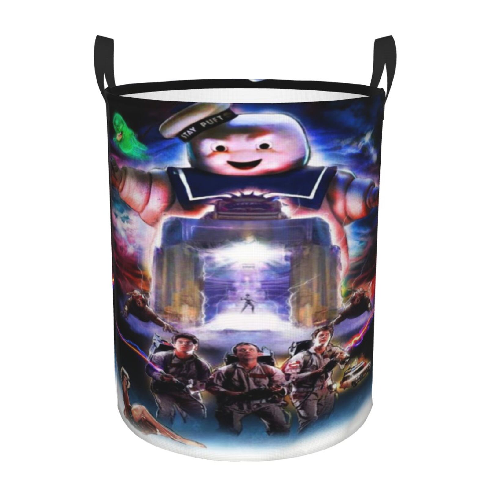 Ghostbusters Round Storage Basket Laundry Hamper Clothes Storage Basket
