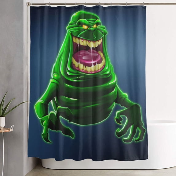 Shower Curtain Cartoon Art Bath Shower Curtains with 12 Hooks, Waterproof Washable Polyester Bathroom Home Decor Set 60x72 Inch Iron
