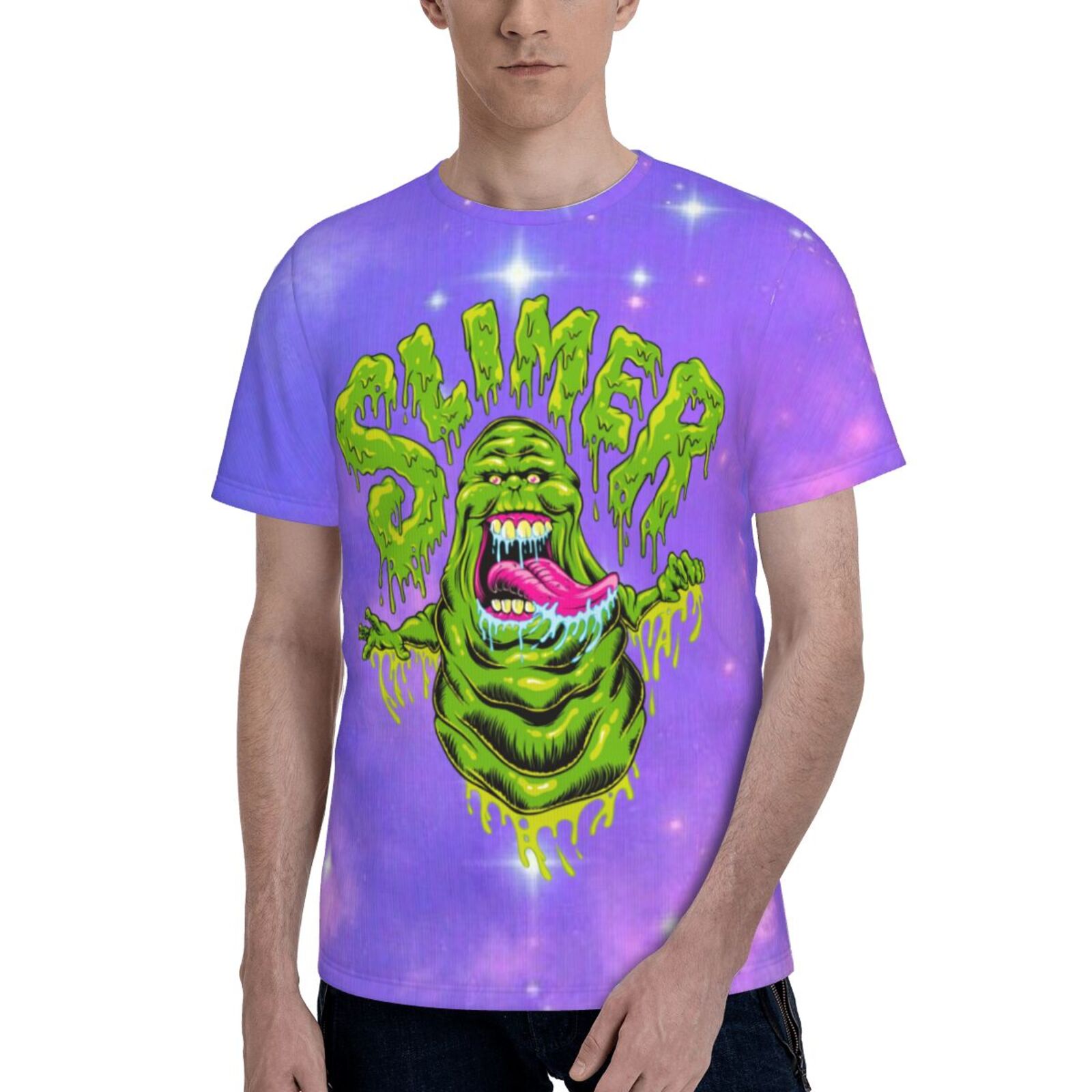 Ghostbusters Slimer Unisex 3d Pattern Printed Short Sleeve T-shirts 