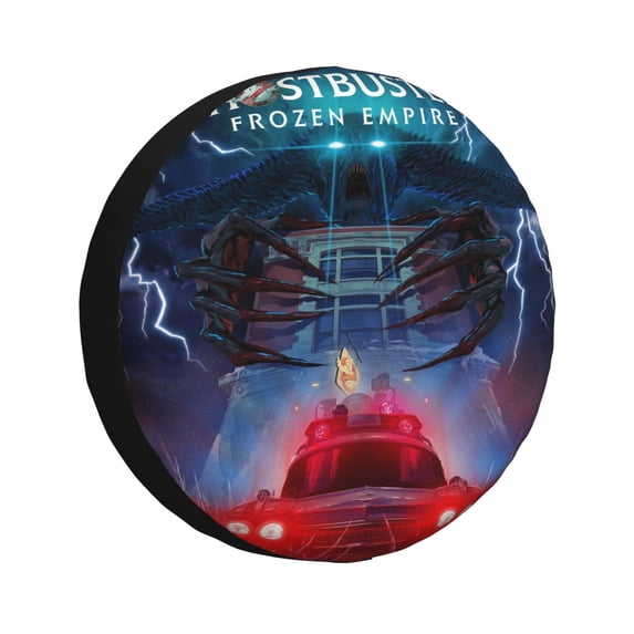 Ghostbusters Spare Tire Cover Waterproof Dust-Proof Universal Wheel Tire Cover Protector Accessories 14" 15" 16" 17"