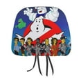 thumbnail image 1 of Ghostbusters Stay Puft Car Headrest Cover 2 Pcs Vehicles Seat Pillow Cover Protector Accessories Decor Auto Front/Rear Seats Head Rest Cover 2 Pcs Universal Fit Most Cars Sedan SUV Van, 1 of 7