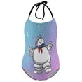 thumbnail image 1 of Ghostbusters Stay Puft Children's One-piece Swimwear Halterneck Swimsuit Summer Beach Girl's Bathing Suits Breathable Beachwear, 1 of 7