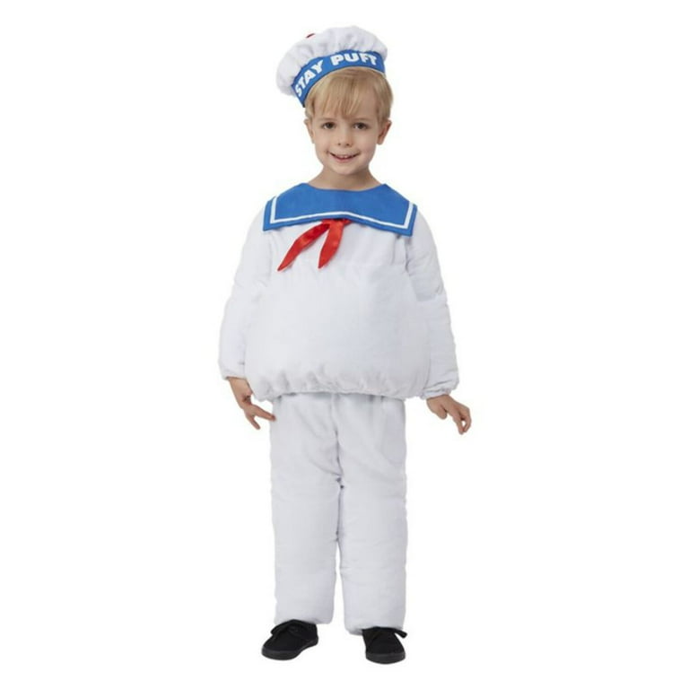 Ghostbusters Stay Puft Costume Child Blue Red White Ghostbusters Stay Puft Costume Child Blue Red White