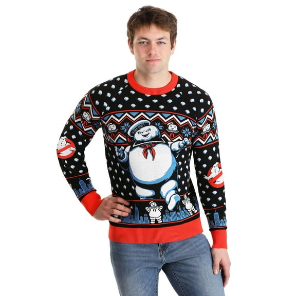 Ghostbusters Stay Puft Marshmallow Man Sweater for Adults