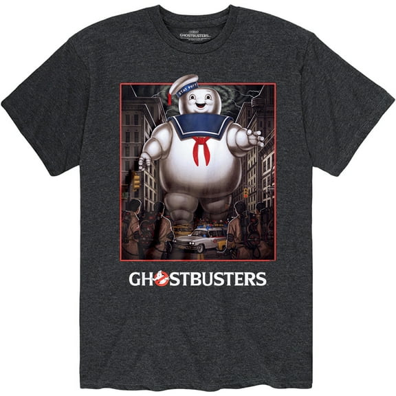 Ghostbusters Stay Puft Shirt, Charcoal Grey, Large