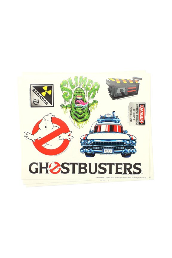 Ghostbusters Stickers, Party Favors Decor 8" x 6.75" 56 Count