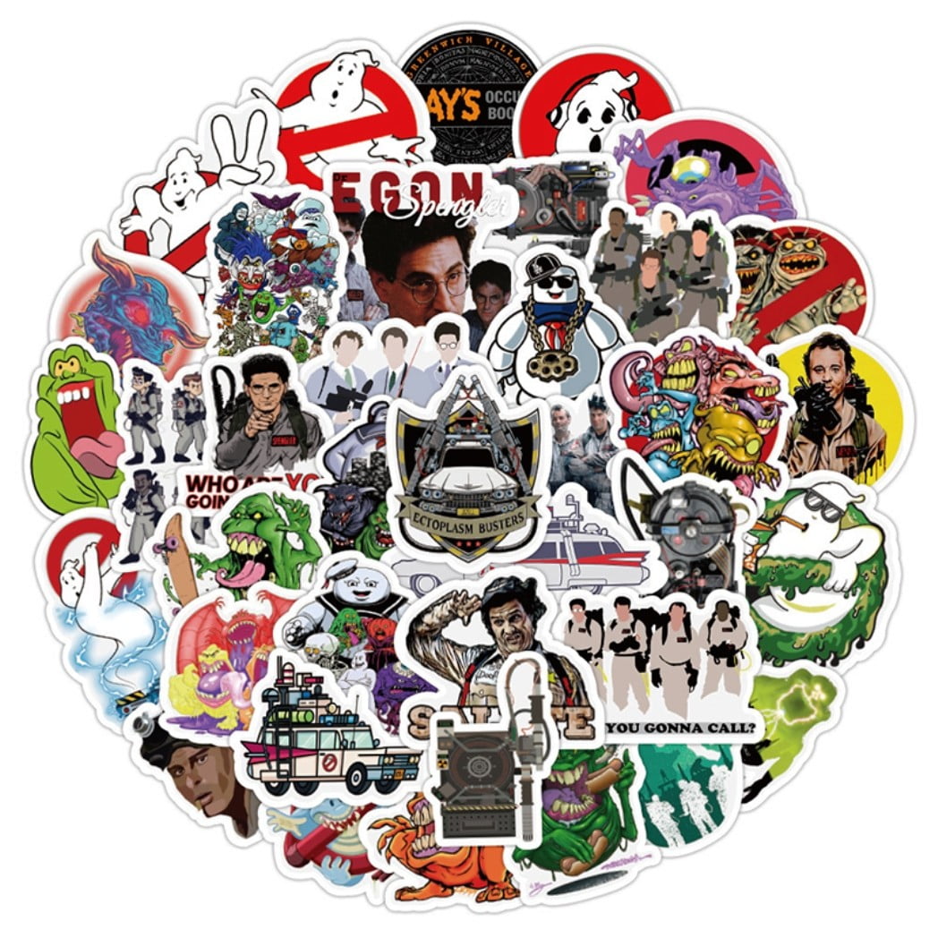 Main Street Ghostbusters Stickers Decal Set, 50 Assorted, Great for ...