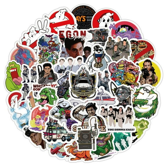 Ghostbusters Themed Set of 50 Assorted Stickers Decal Set