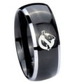 thumbnail image 1 of Tungsten Ghostbusters 8mm Black 2 Tone Dome Polished Edges Men's Ring, 1 of 1