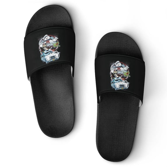Ghostbusters Unisex Slippers Summer Beach Slippers Casual Non Slip Comfortable Slide Sandals Home Slippers For Men Women