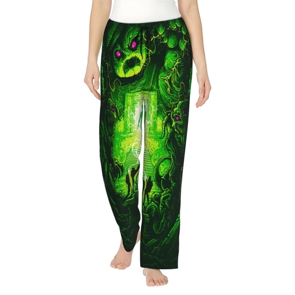 Ghostbusters Women's Pajama Pants Ultra Soft Comfy Sleep Lounge Pants Cartoon Print Lightweight Casual Bottoms Loungewear