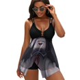 thumbnail image 1 of Ghostbusters Women's Split Skirt Swimwear Two-Piece Swimsuit Backless Bikini Set Summer Holiday Beach Adjustable Bathing Suit, 1 of 6