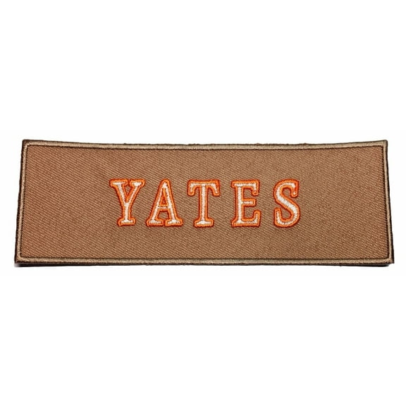 Ghostbusters Yates Name Tag Tan Embroidered Iron On Patch