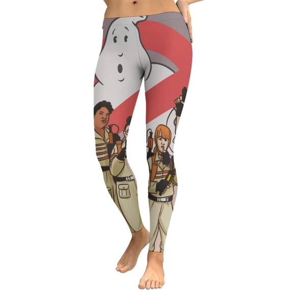 Ghostbusters Yoga Pants Women High Waisted Tummy Control Non See-Through Elastic Running Workout Yoga Leggings Pants