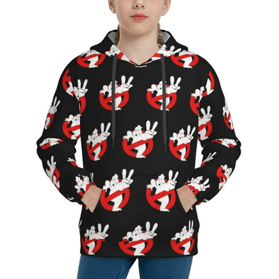 Ghostbusters Youth Sweatshirt Hoodies Pullover 3D Print Novelty Hooded Hoody Clothes For Boys Girls Teen Clothing