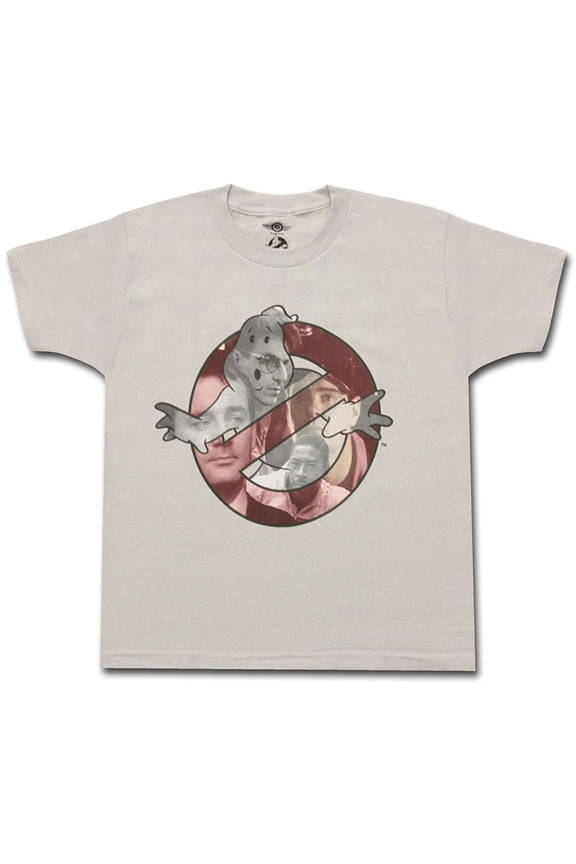 Ghostbusters Youth T-Shirt - No Ghost Logo & Original Team Collage (Medium)