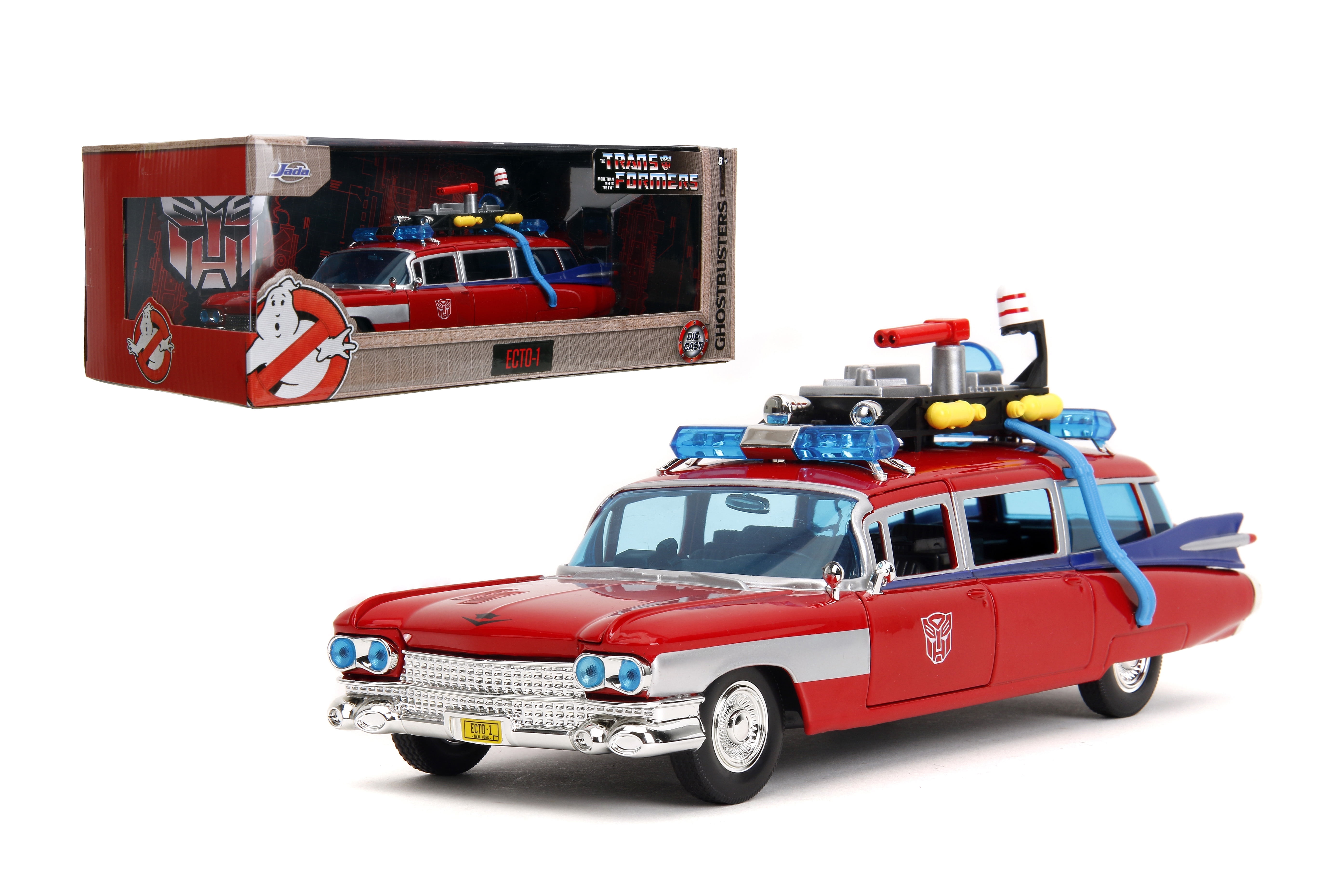 Jada Ghostbusters Ecto-1 Mashup Optimus Prime G1 Graphics Die-Cast