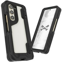 Ghostek Atomic Slim Samsung Galaxy Z Fold 5 Case Clear Aluminum Metal Phone Cover (Black)