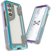 Ghostek Atomic Slim Samsung Galaxy Z Fold 5 Case Clear Aluminum Metal Phone Cover (Prismatic)