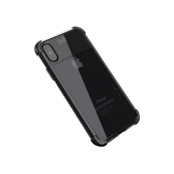 Ghostek Covert Clear Silicone Iphone Xs Max Case With Grip Sides And Drop Protection (Black)