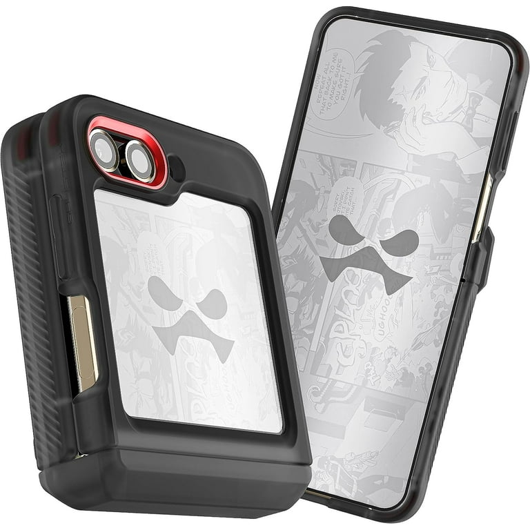 Ghostek Covert Samsung Galaxy Z Flip5 Clear Case for Flip 5 Protective Cover (Smoke)
