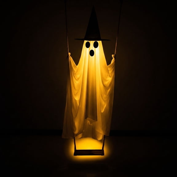 Ghostface Action Figure Halloween Decorations, Hanging Gothic Lamp Halloween Decor, Gothic Scary Creepy Outdoor Rustic Home Decor for Tree, Porch, Patio