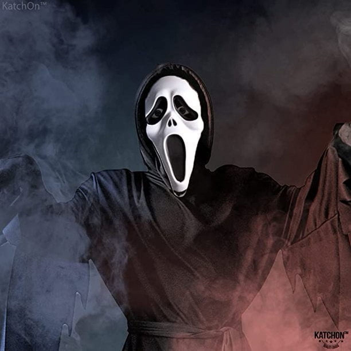 Ghost Adult Mask - Scary Scream Mask for Costume Party Fun Cosplay ...