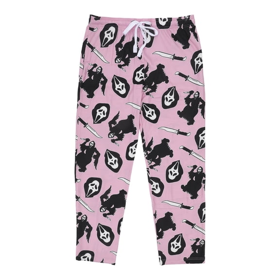 Ghostface All-Over Print Women’s Pink Sleep Pajama Pants -XXL