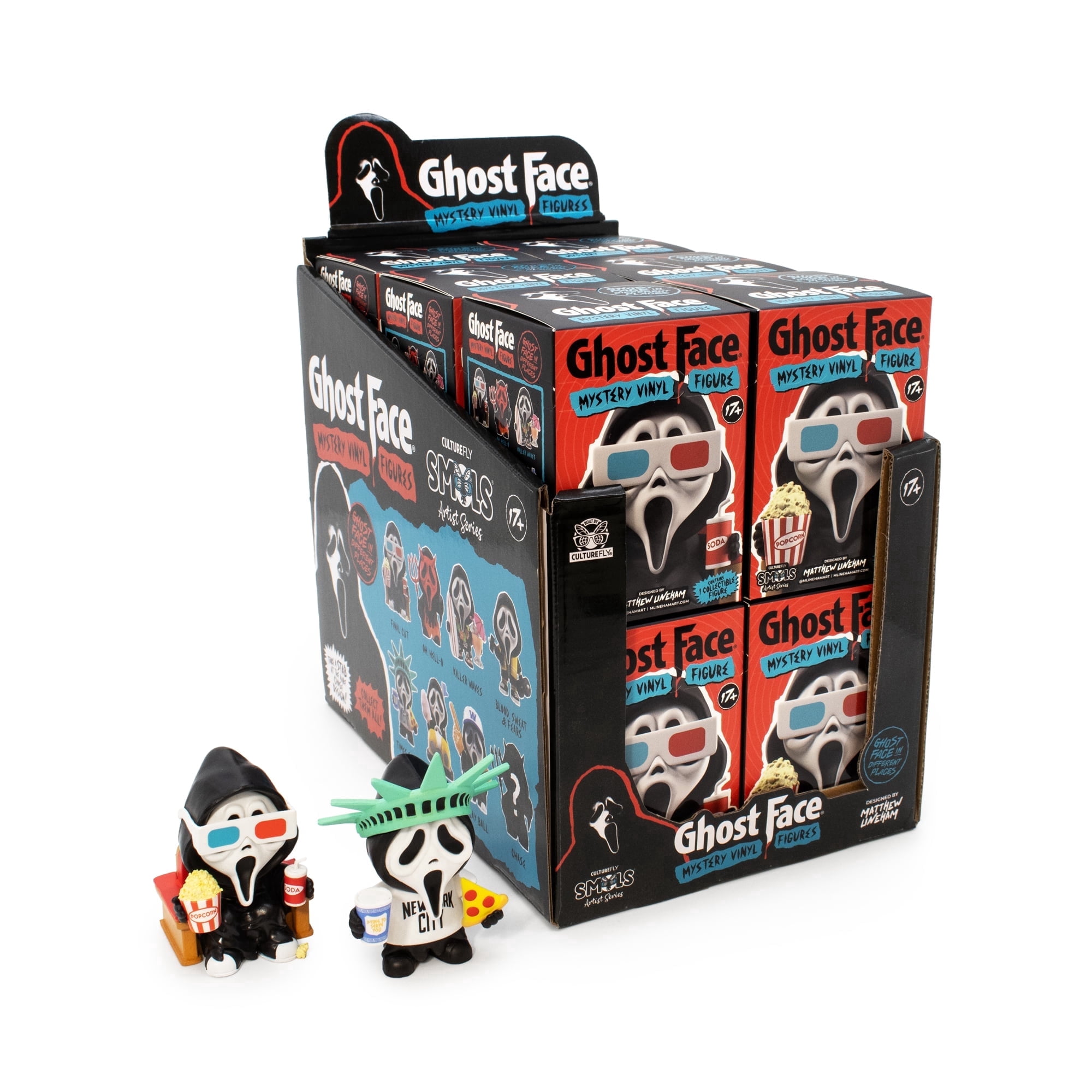 CultureFly Ghost Face Artist Mini Blind Box, Includes 1 Mystery Vinyl Figure