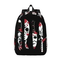 Ghostface Backpack Canvas Casual Lightweight Backpack Fashion Travel Backpack Laptop Backpack 17.7 Inch And15.7inch