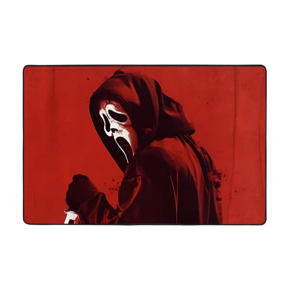 Ghostface Doormat Bath Mats, Soft and Absorbent Bath Rugs, Non-Slip Shower Carpet for Bathroom Floor, Tub and Shower, Living Room, Yoga 72"X48"