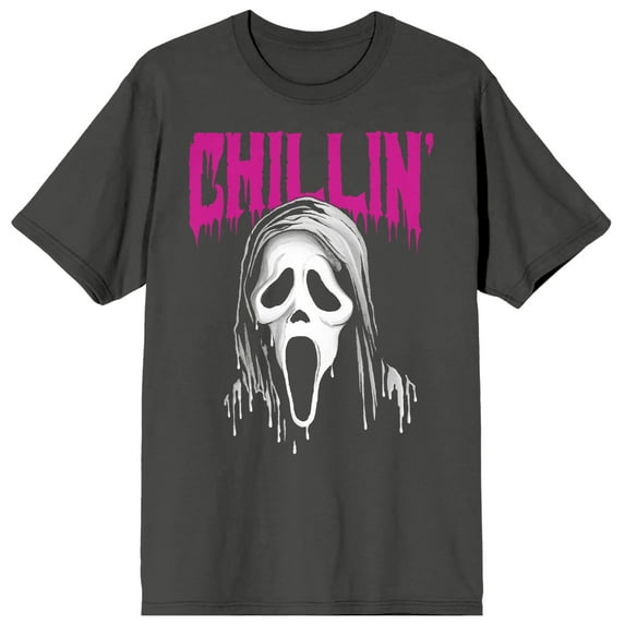 Ghostface Chillin Men's Charcoal Gray T-shirt-Medium