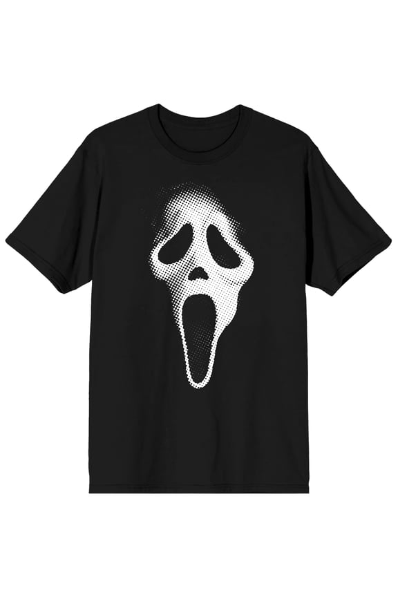 Ghostface Dithers Mask Men's Black T-Shirt-XL