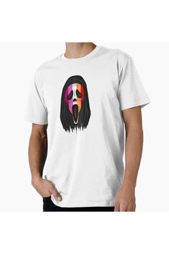 Ghostface Lesbian Flag T-Shirt S-5Xl
