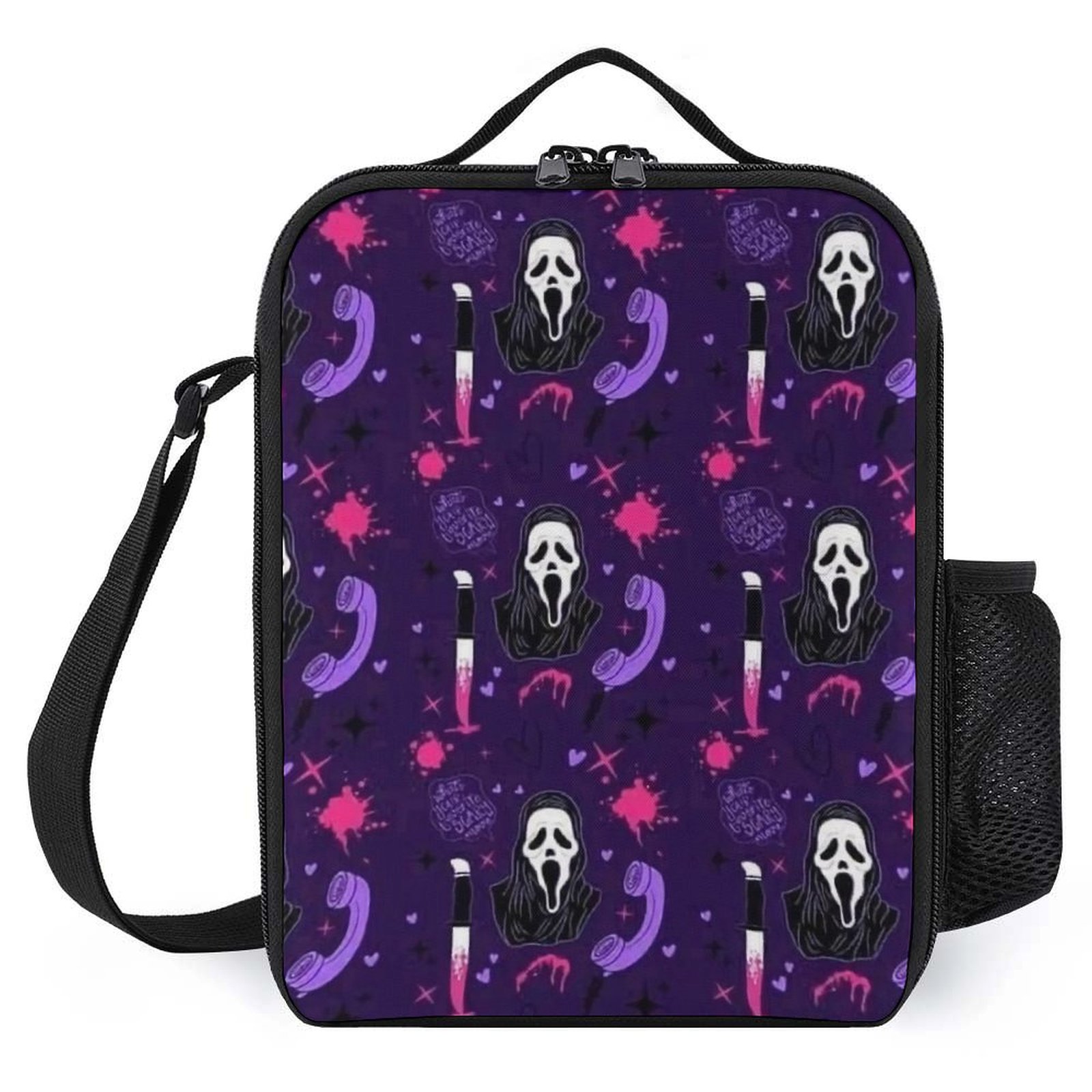 Ghostface Lunchbox for Woman Man Portable Thermal Insulated Tote Bag ...