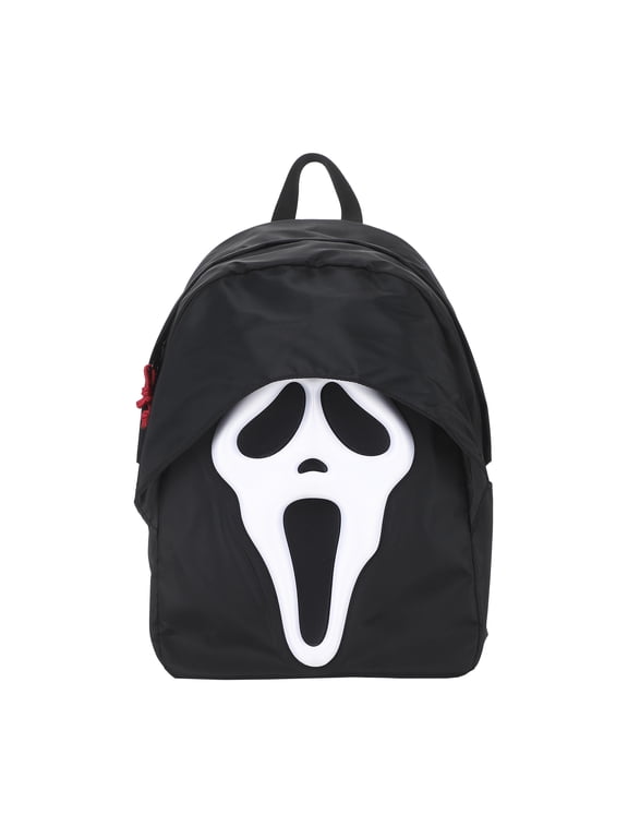 Ghostface Mask Black 18.5" Adult Novelty Character Backpack