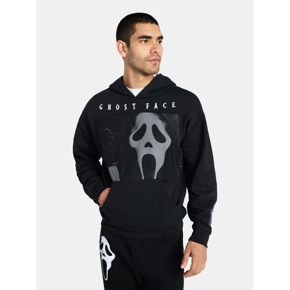 Ghostface Men's and Big Men's Graphic Hoodie with Long Sleeves, Sizes XS-3XL
