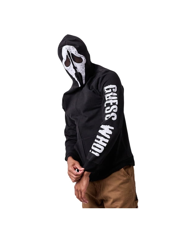 Ghostface Men's Full-Zip Cosplay Hoodie -Small