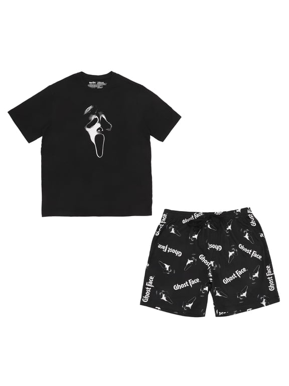 Ghostface Men's T-Shirt And Shorts Sleepwear Set -XXL