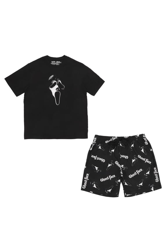 Ghostface Men's T-Shirt And Shorts Sleepwear Set -XXL