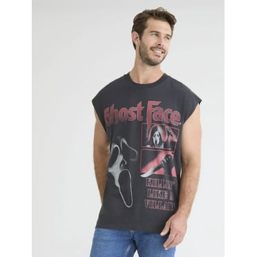 Ghostface Men's and Big Men's Graphic Print Muscle Tank Top, Sizes XS-5XL